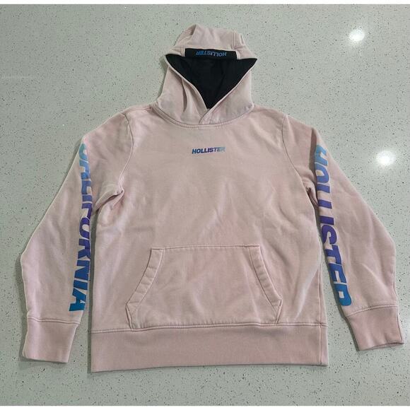 Pink Hollister Logo Sweatshirt Size Small - Picture 1 of 6